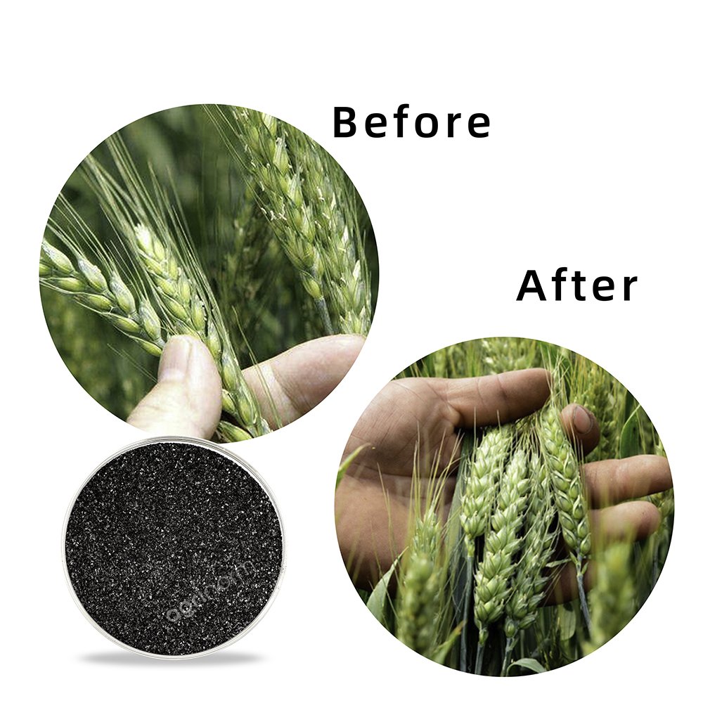 Water Soluble Organic Granular Fertilizer Potassium Humate And Fulvic Acid Flake State For Soil Improvement In Agriculture