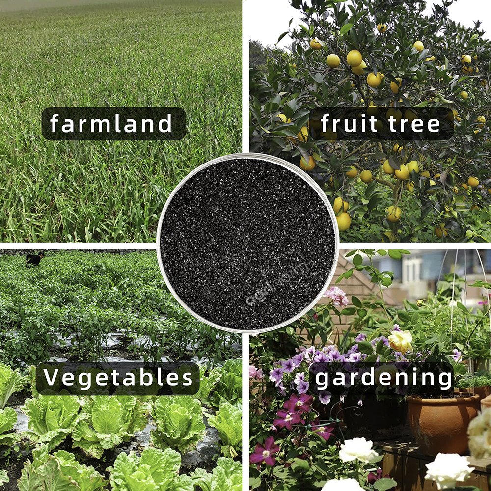 Water Soluble Organic Granular Fertilizer Potassium Humate And Fulvic Acid Flake State For Soil Improvement In Agriculture