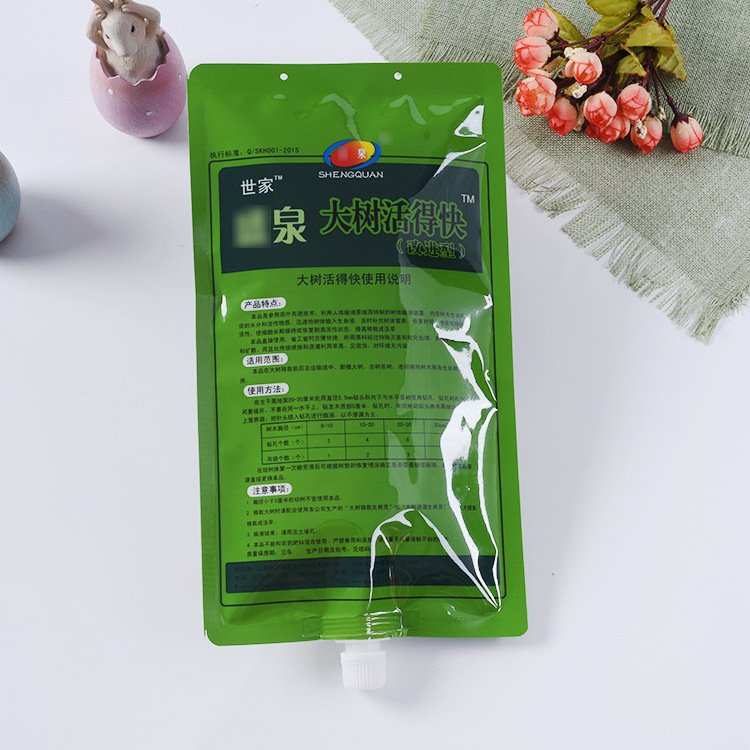 Tree Nutrient Spout Pouch Bag Plastic Water-soluble Fertilizer Bag Herbicide Bactericidal Powder Packing Liquid Bag