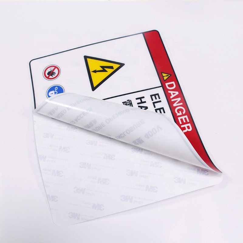 Chinese Supplier Customized UV Proof strong Adhesive sticker pet industrial label packaging labels custom label vinyl