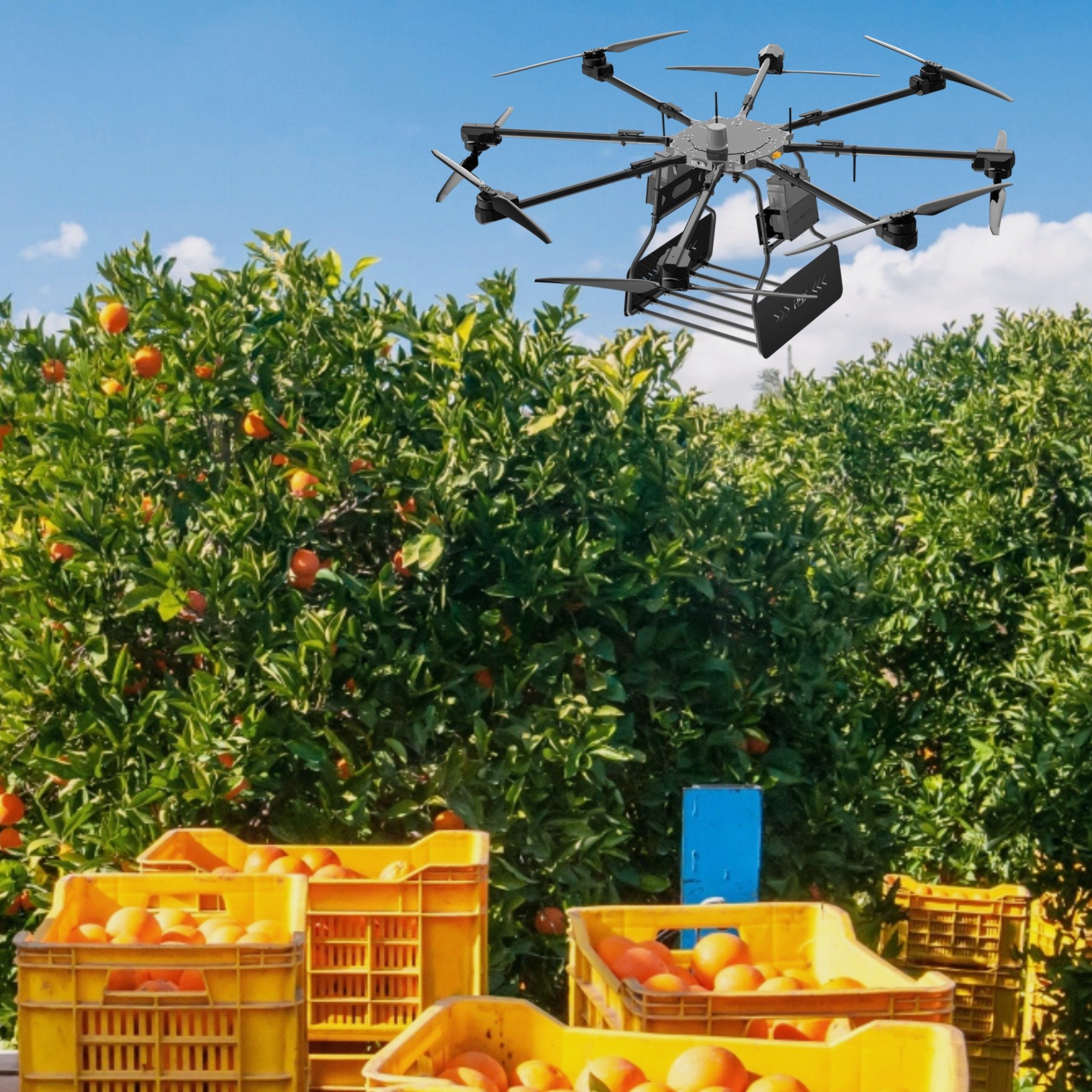 Intelligent Agricultural Spraying Drones with GPS FPV camera Obstacle Avoidance Radar Drone Precision Farming Crop Protection