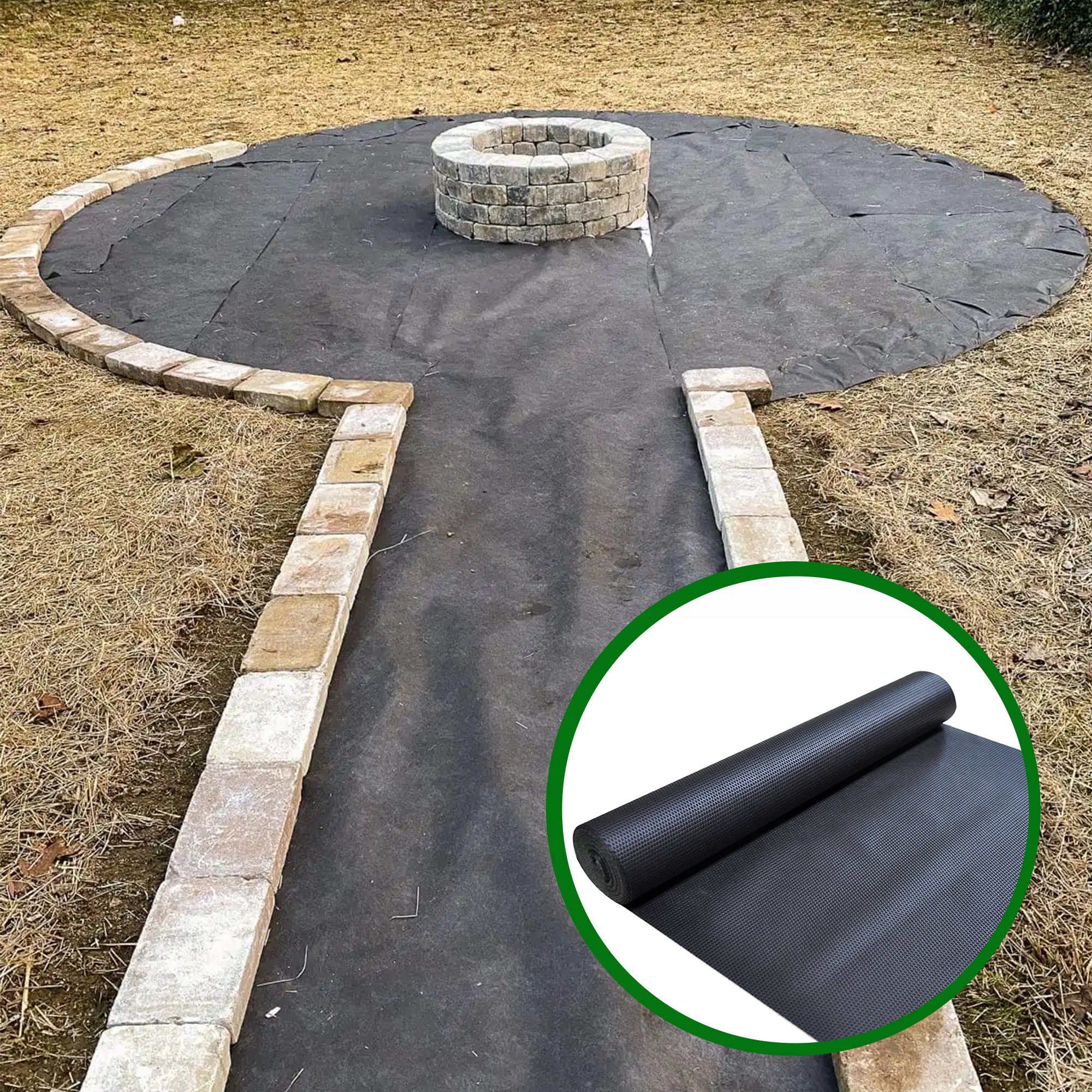 44 60 80 100 Gsm Medium Duty Breathable Water Permeability Nonwoven Landscape PP Geotextile Anti-Grass Weedma