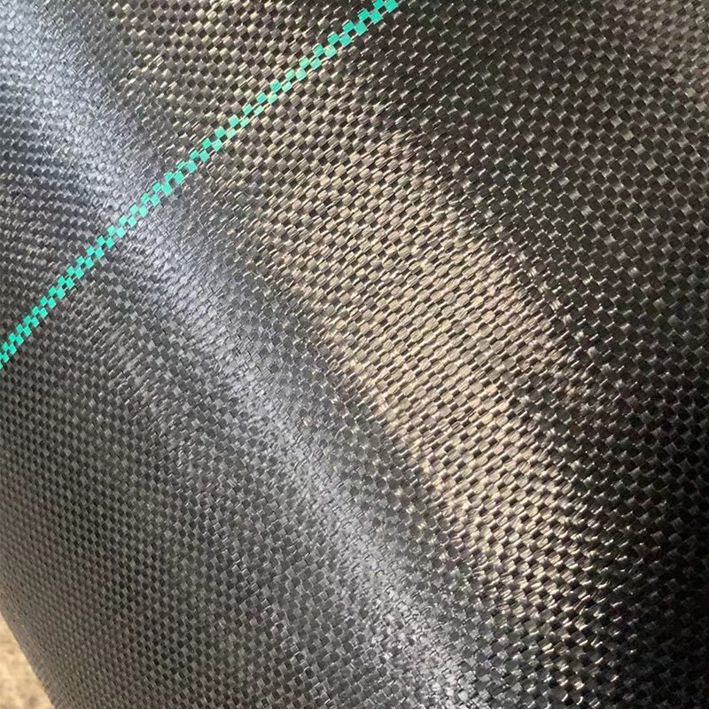 Custom-Size PP Woven Membrane PE Ground Cover Mesh Weed Mat Roll Anti-Grass Control Cloth for Garden Supplies Mulch Film