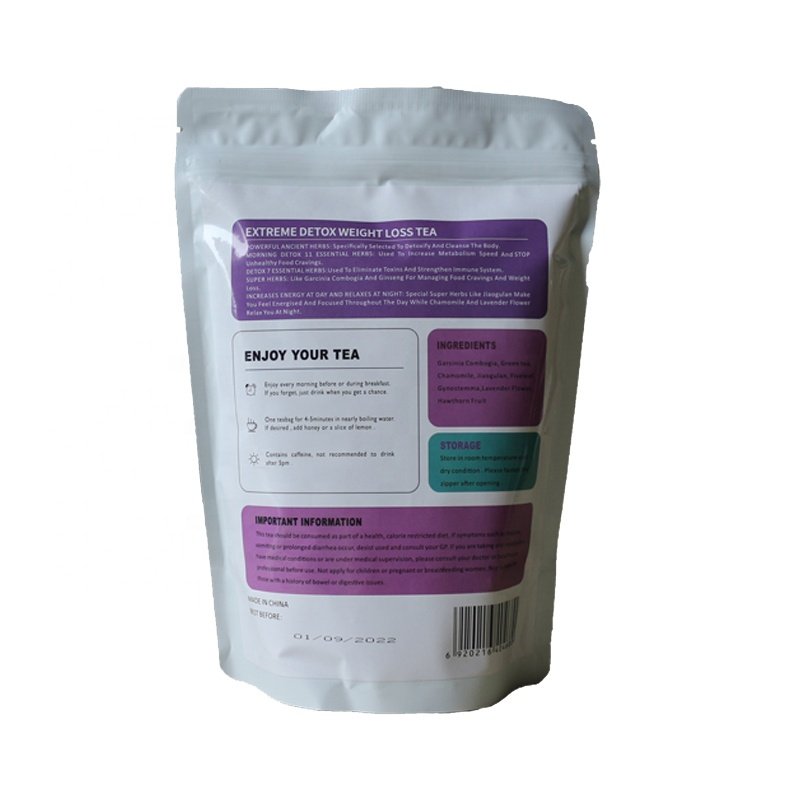 OEM slimming green tea private label natural herbal diet teabags body teatox 28 days slim detox tea