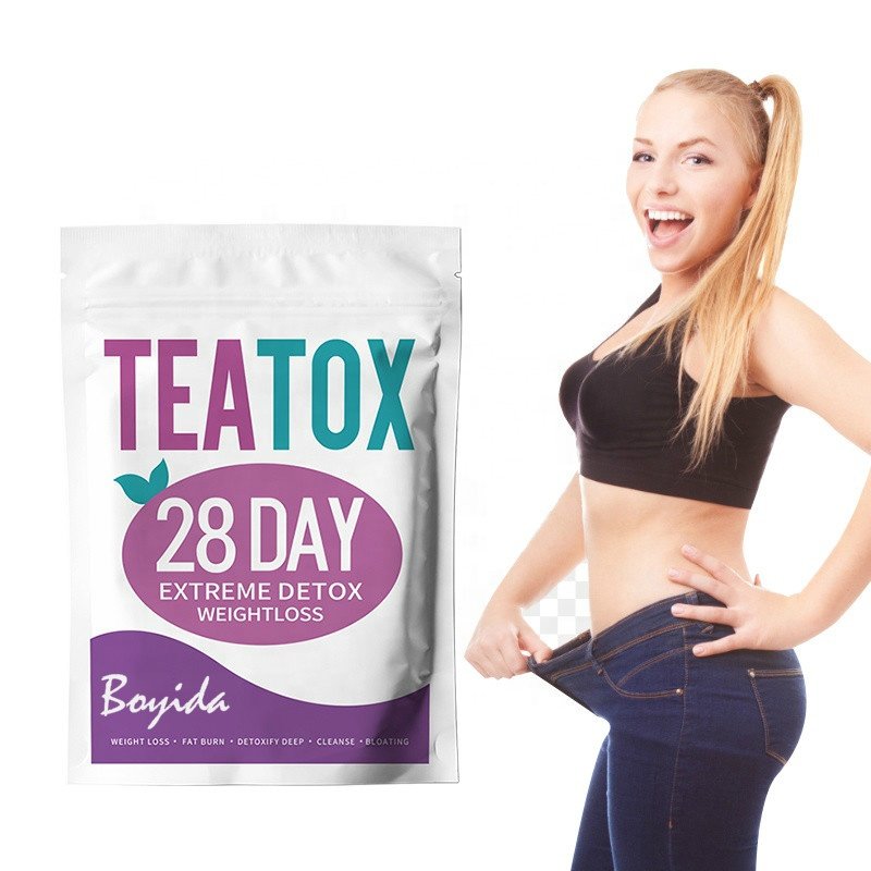 28 days detox flat tummy tea Chinese traditional herbal diet fit tea flat tummy slim weight loss tea