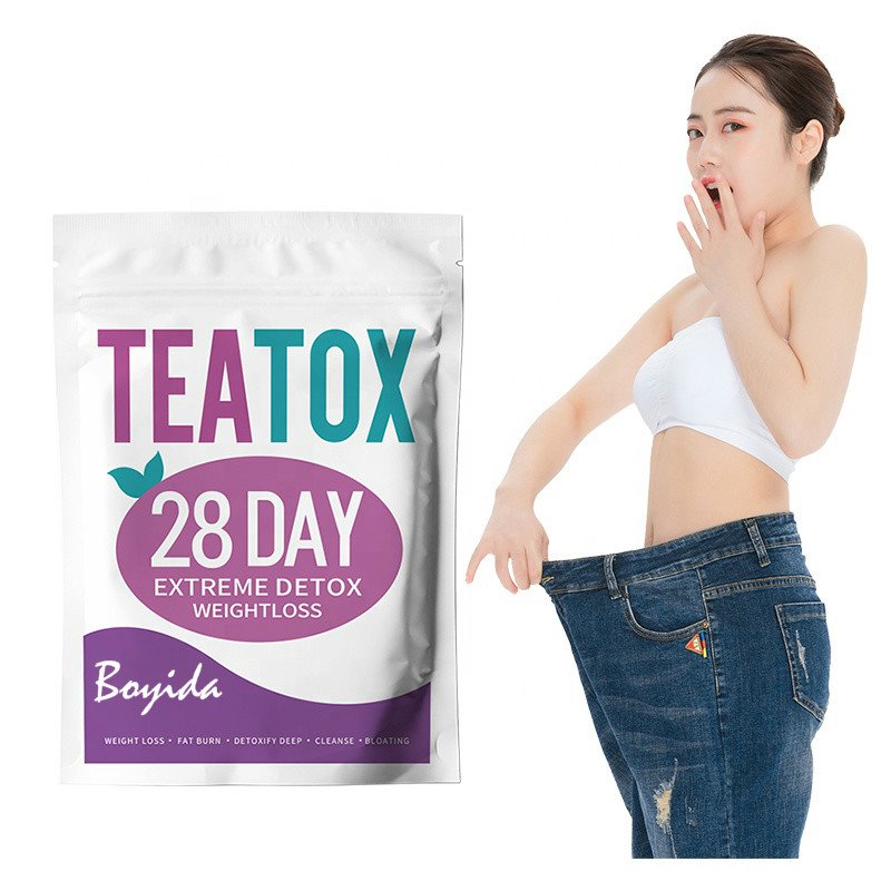 28 days detox flat tummy tea Chinese traditional herbal diet fit tea flat tummy slim weight loss tea