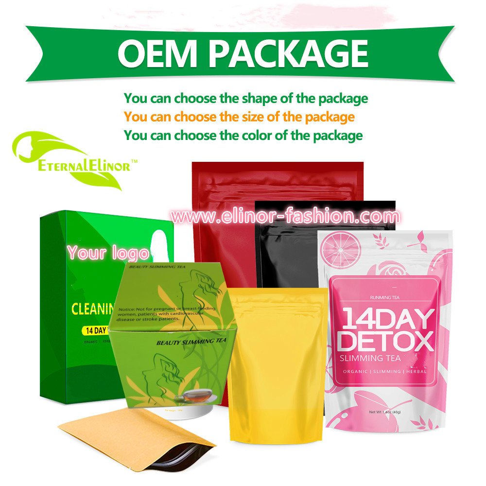 Wholesale Herbal 14 28 days Teatox Organic Slim Private Label Body Weight Loss Flat Tummy Slimming Tea