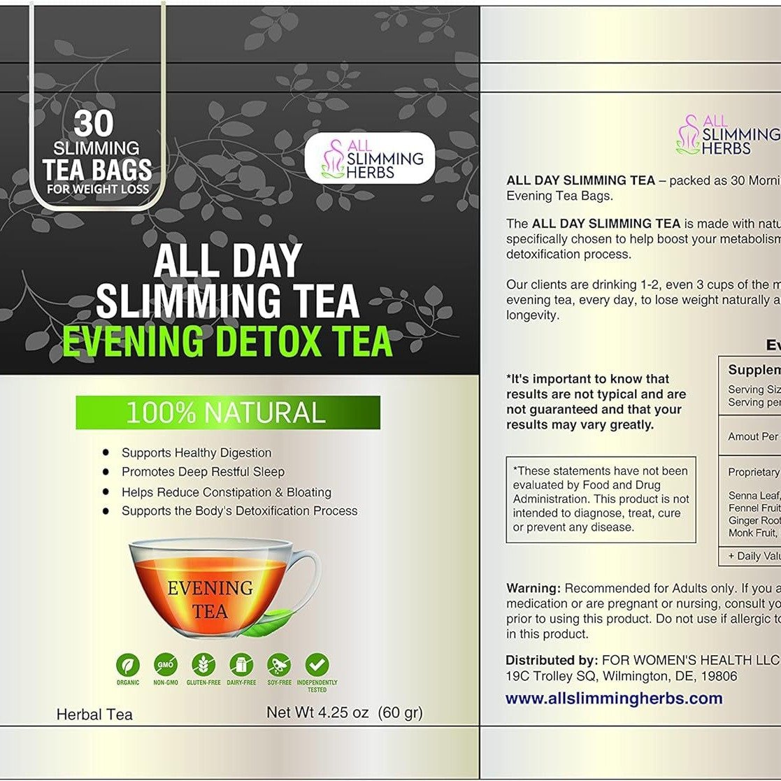 Morning And Evening Detoxification Oil Scraper Flat Stomach Natural Herbal slimming Tea Bag