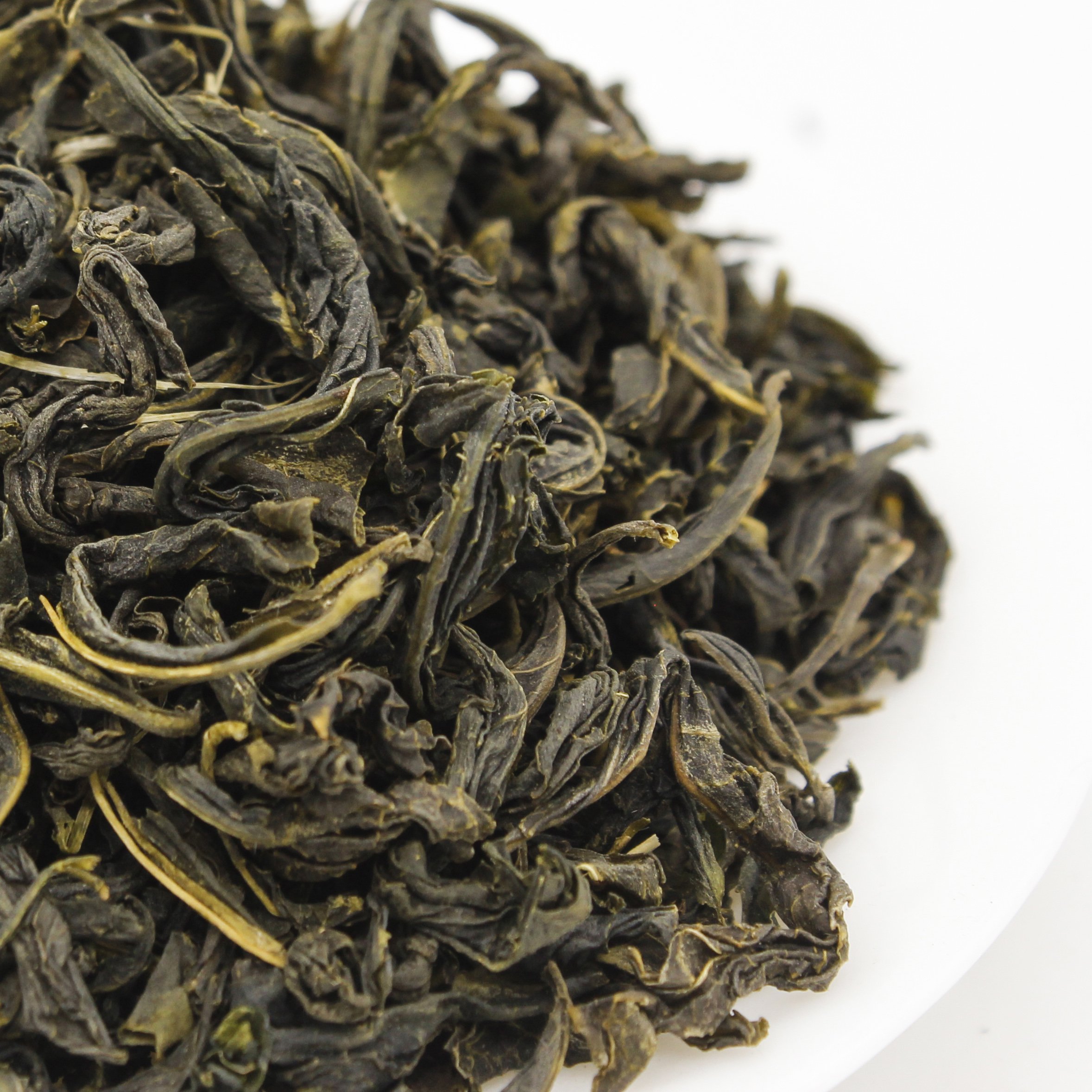 Custom triangle pyramid tea bag slimming Fried Green Tea 100g organic pure green tea bags