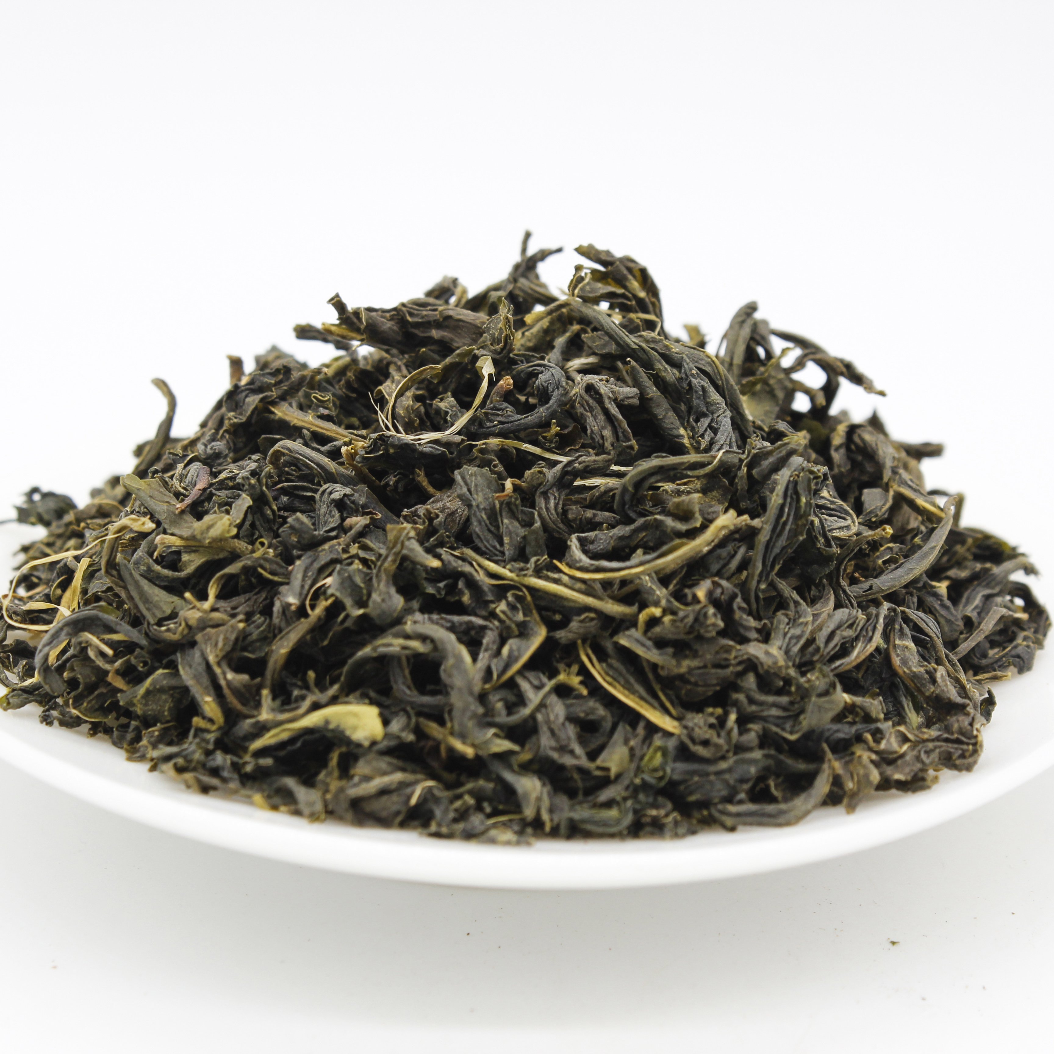 Custom triangle pyramid tea bag slimming Fried Green Tea 100g organic pure green tea bags