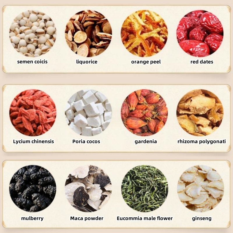Chinese Herbal Dark Tea for Male Sexual Energy Tonic Ginseng and Maca Blended Fresh Bulk Box/Bag Packaging Man Health Tea