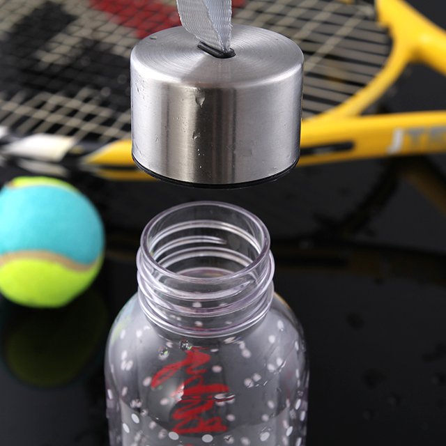 Easy grasp lady slim plastic soda water bottle with soft handle