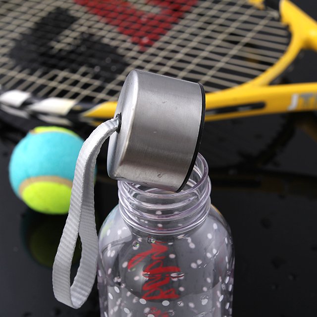 Easy grasp lady slim plastic soda water bottle with soft handle
