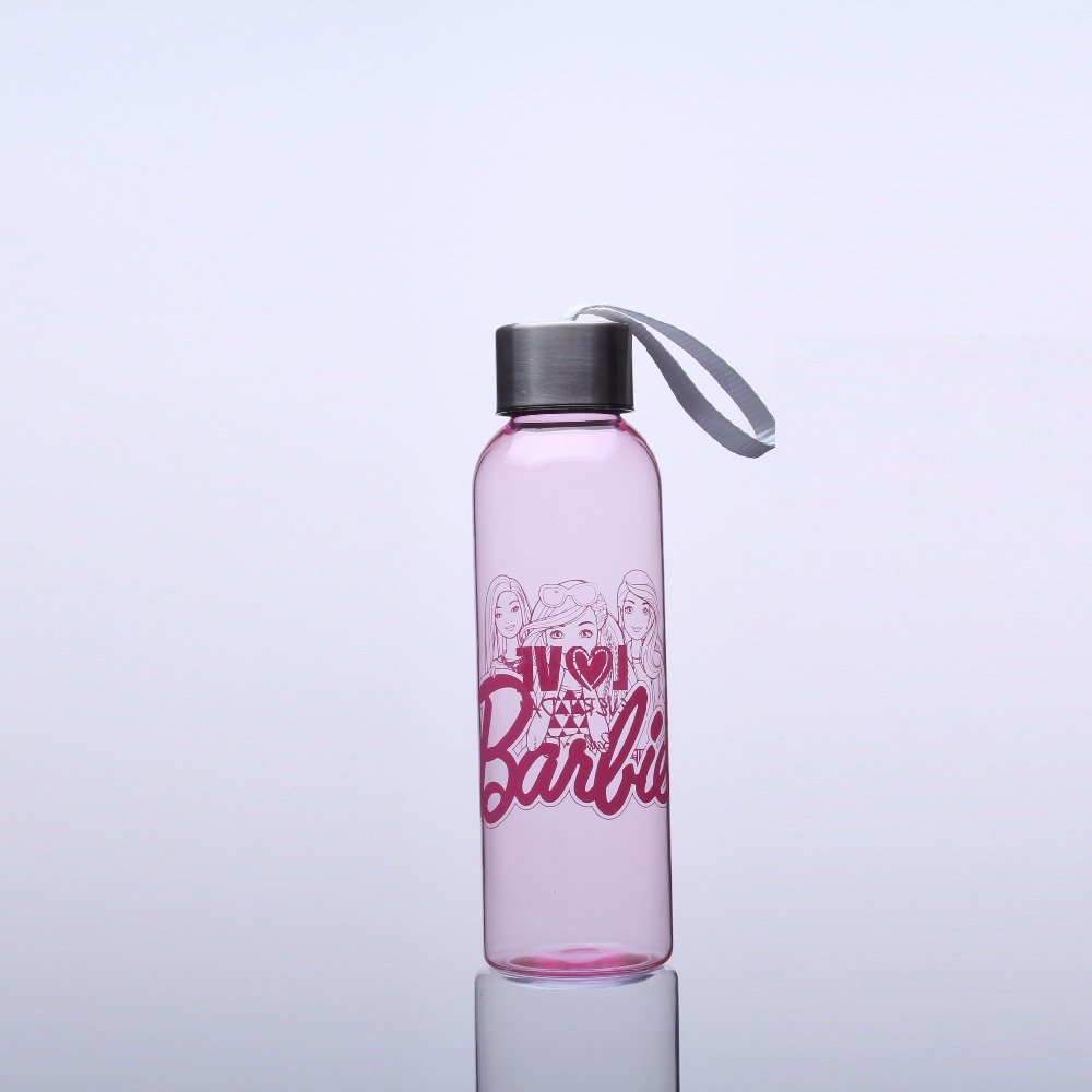 Easy grasp lady slim plastic soda water bottle with soft handle