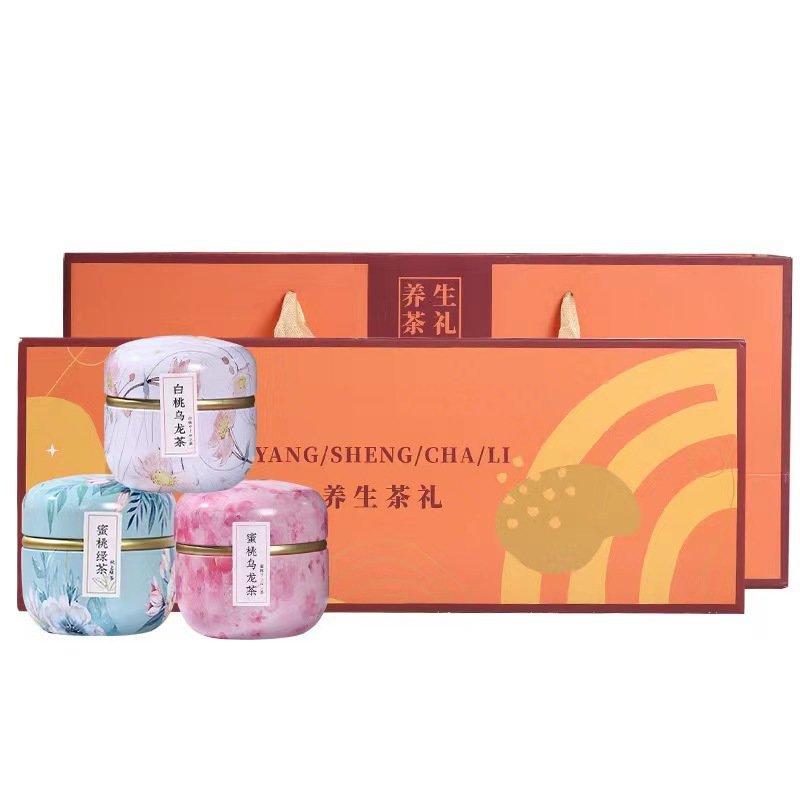 Triangle Bag Peach Oolong Slimming Tea White Peach Red Bean Coix Rice Chrysanthemum Cassia Seed Canned Combination Flavorful Tea