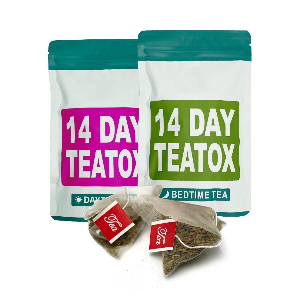 Hot selling private label high quality 100% natural herbal tea Flat tummy tea detox fat burning slim detox tea