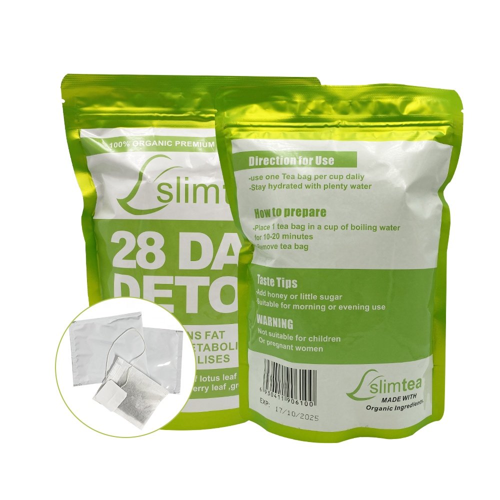 Hot selling private label high quality 100% natural herbal tea Flat tummy tea detox fat burning slim detox tea