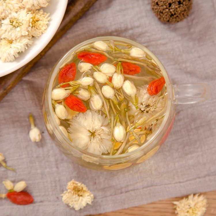 Beauty detox tea goji berry chrysanthemum honeysuckle jasmine herbal tea