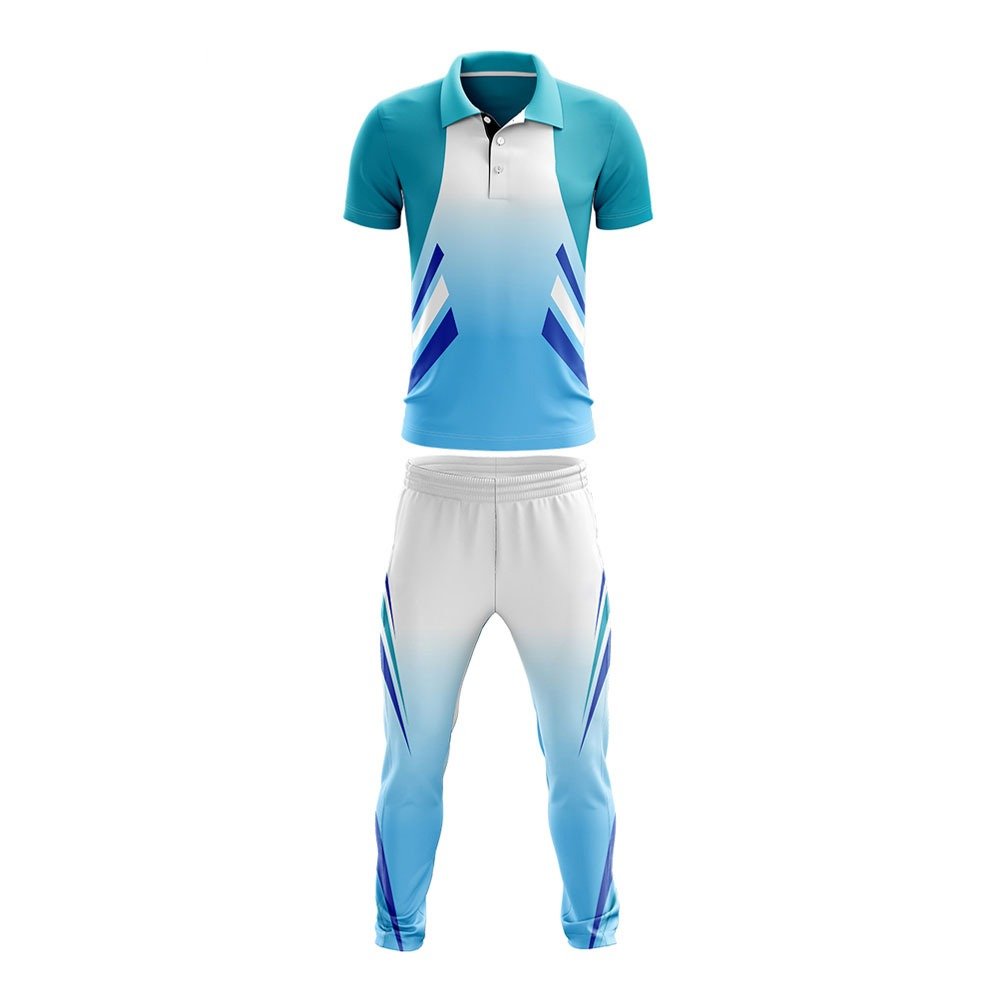 2023 customized sublimation cricket kit uniform set for men adult sizes half sleeve Cricket shirt and pant With Logo And Tea
