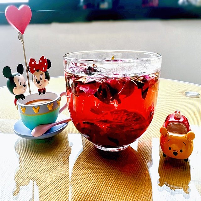 OEM ODM skin beauty glow tea Rose hibiscus herbal tea