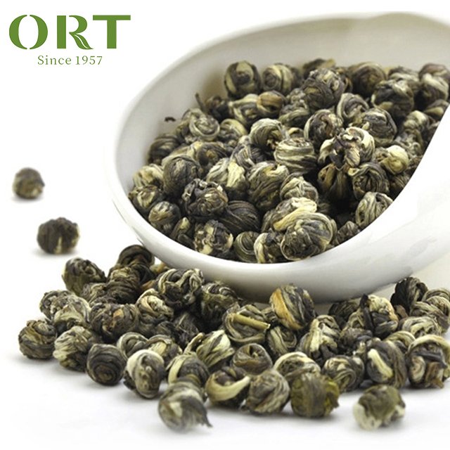 China Organic Slimming Green Dragon Pearl herbal jasmine tea with mixed flower