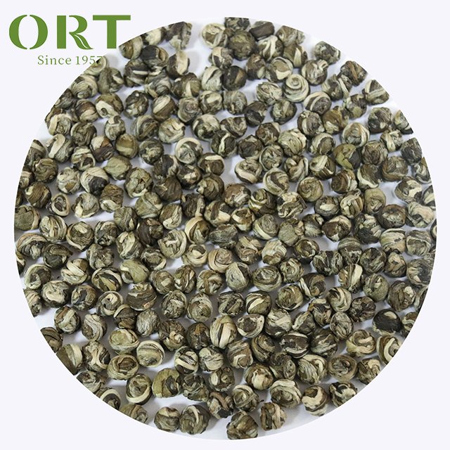 China Organic Slimming Green Dragon Pearl herbal jasmine tea with mixed flower