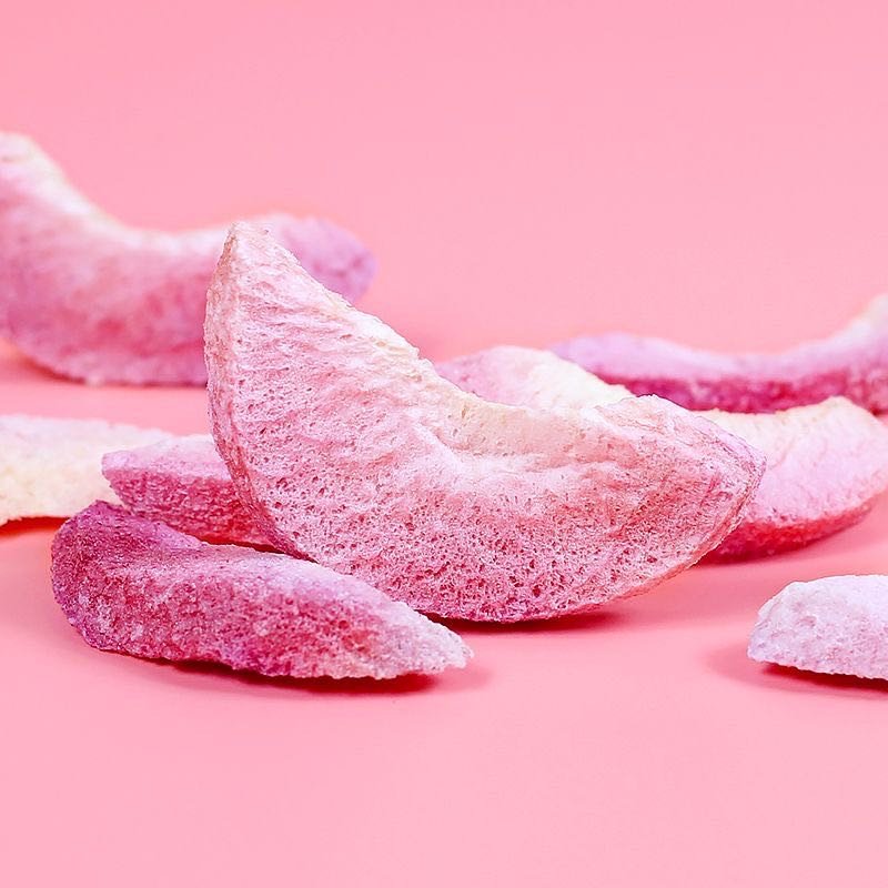Freeze-dried peach, dried peach, peach slices, crispy diced fruit, baked, decoration, yellow peach, tea, commercial snacks