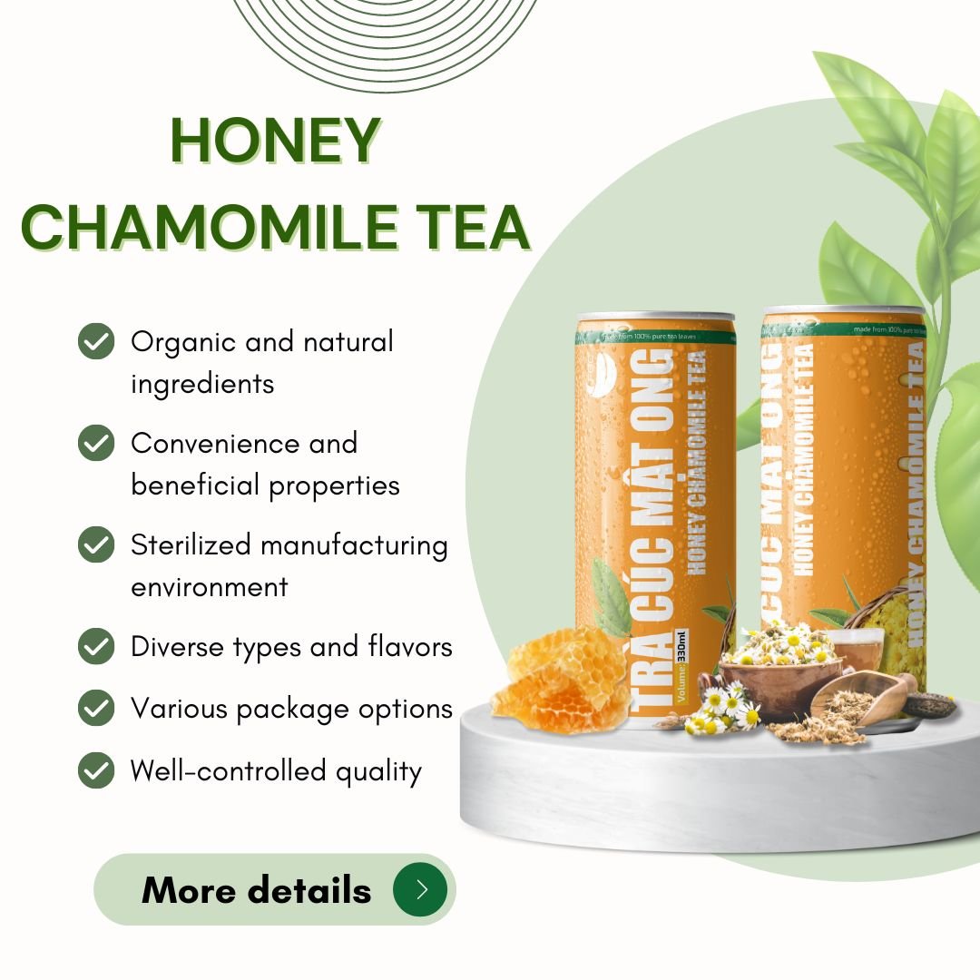 Private Label Herbal Tea Blends Detoxification Tisane Tea Soft Drinks Custom Blend Chrysanthemum Tea 330 ml Can
