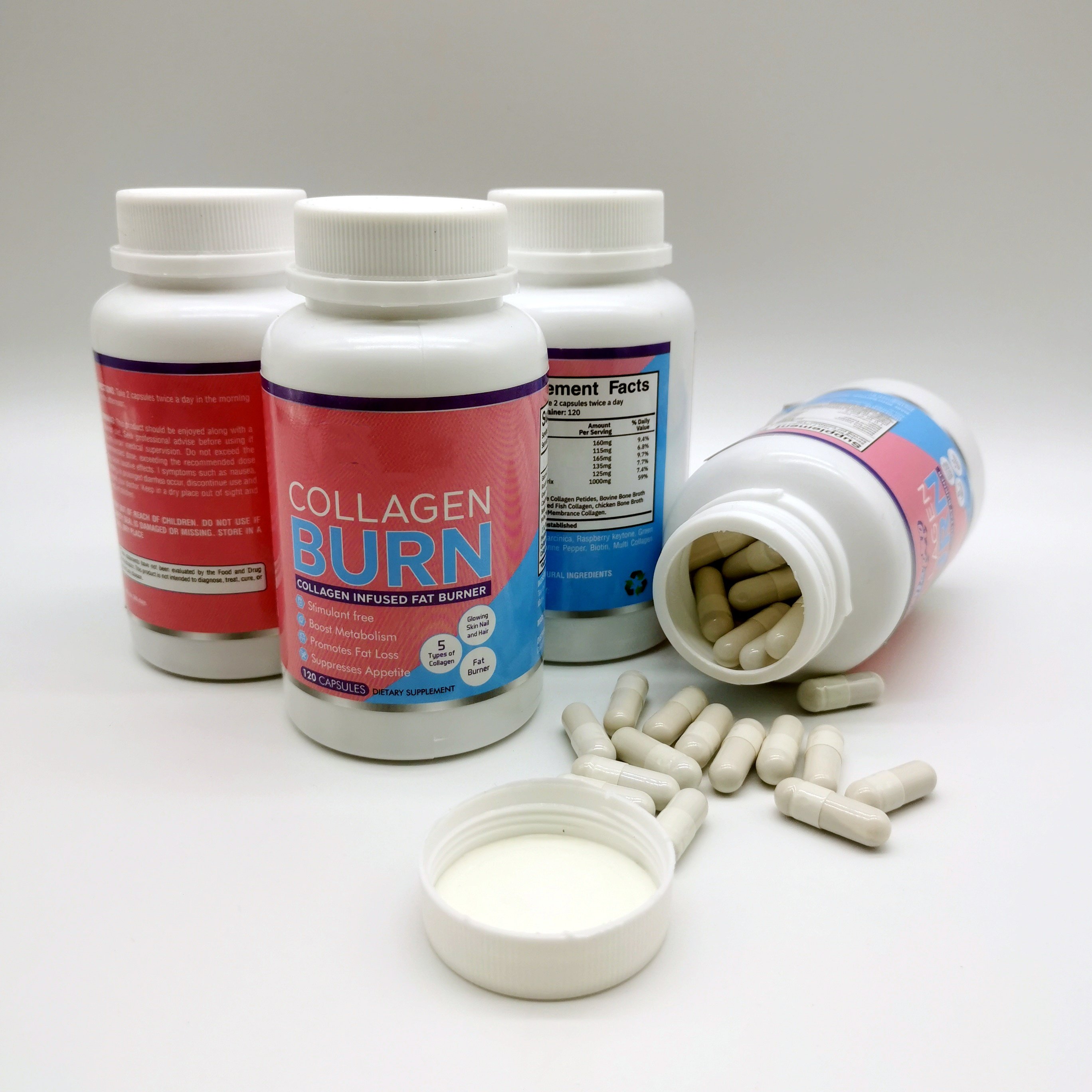 Fat Burning Skinny and Skin Whitening Collagen Gel capsules