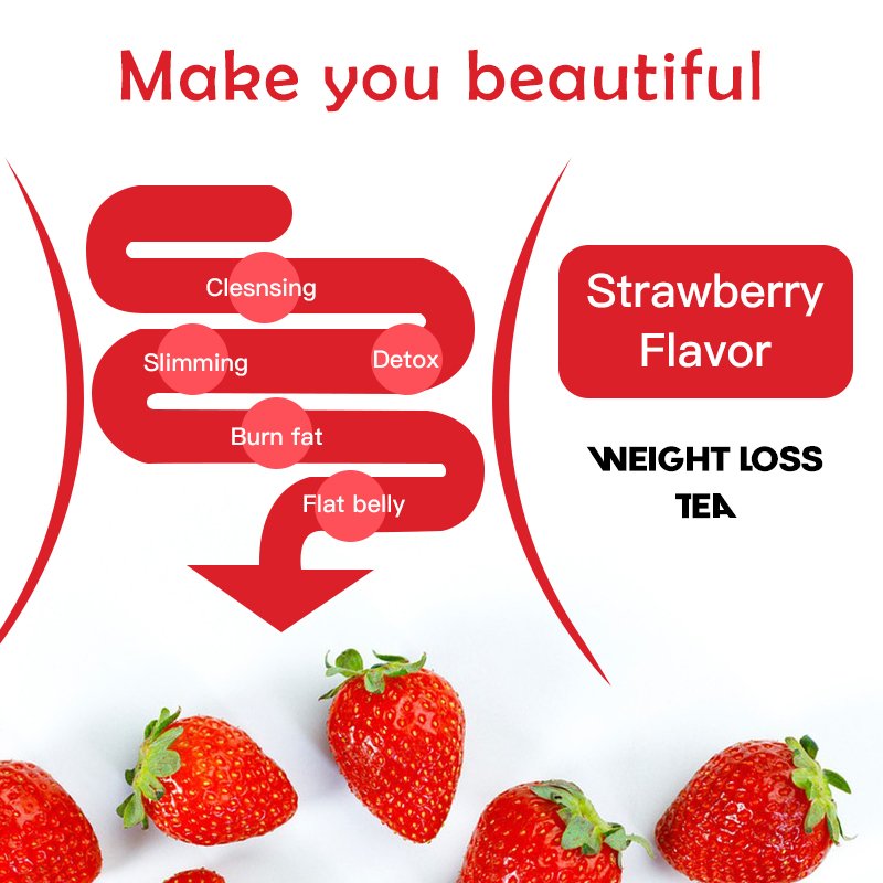 OEM weight management Herbal Tea diet Tea natural fruit flavor flat tummy tea detox cleanse