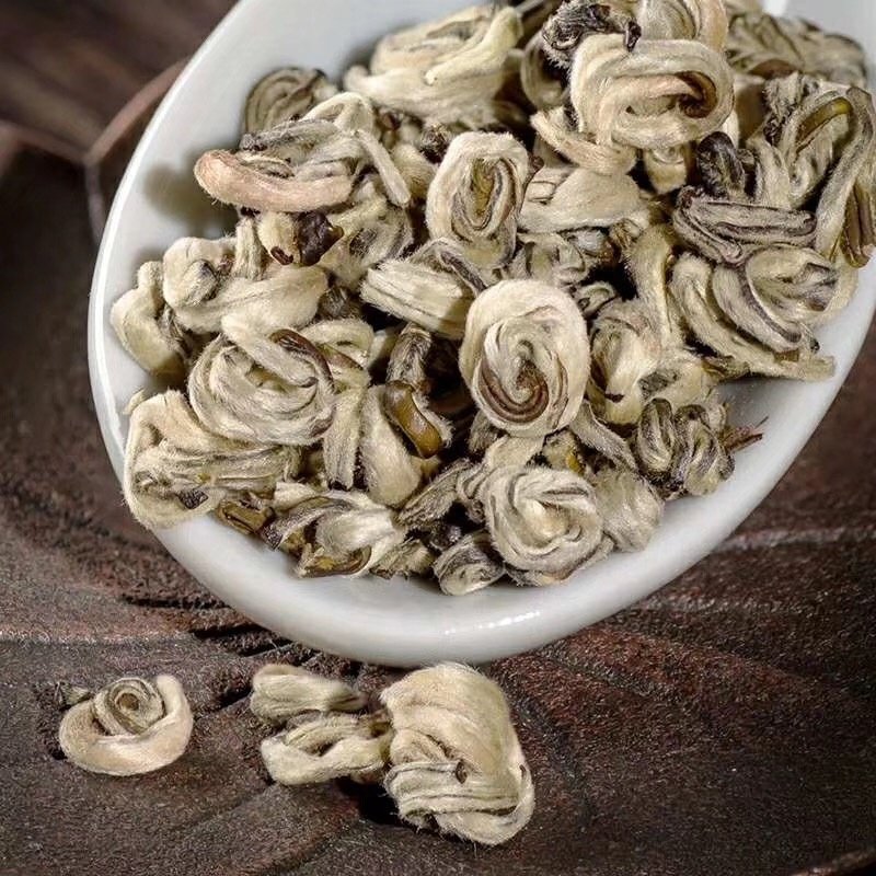 Wholesale Chinese Jasmine Green Tea Handmade Loose Leaf Jade Spiral Premium Silver Needle Snail