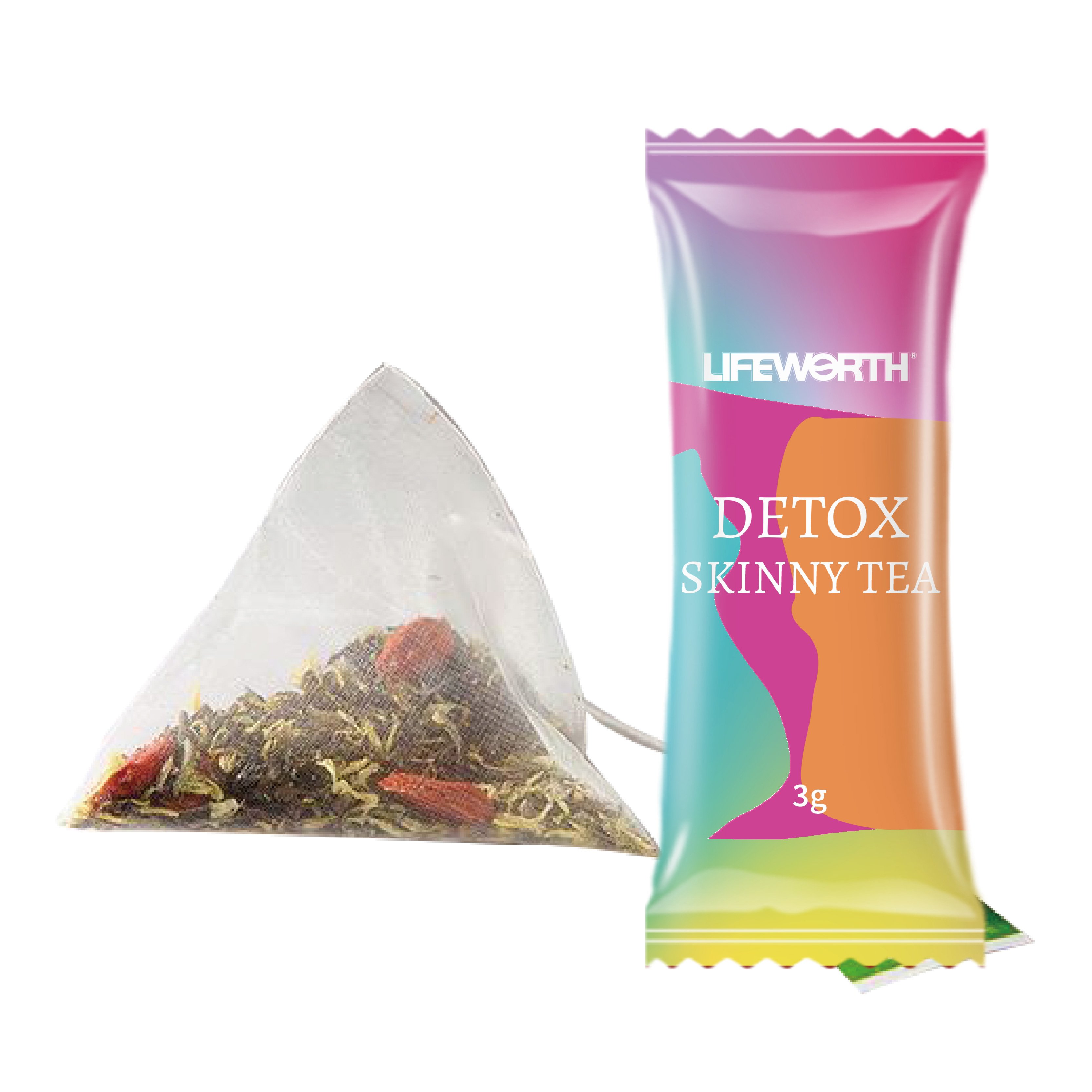 Lifeworth Private Label Wholesale 28 Days Slimming Detox Tea for Cleanse Appetite Diet Tea