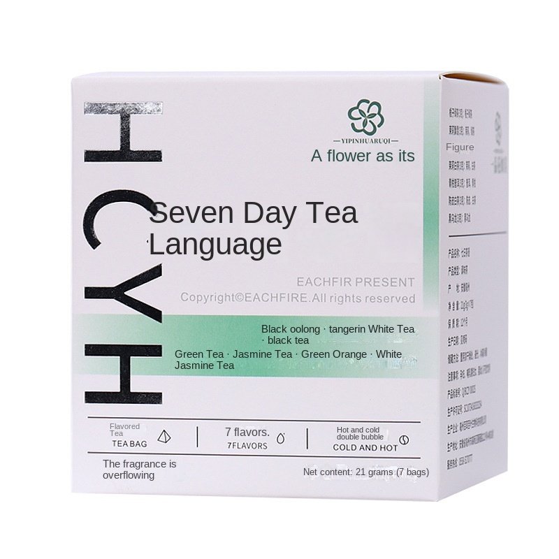 High Quality Hotel Grade Pu'er Jasmine Tea Orange Peel White Tea Green Orange Triangle Bag One Week Supply Separate Box