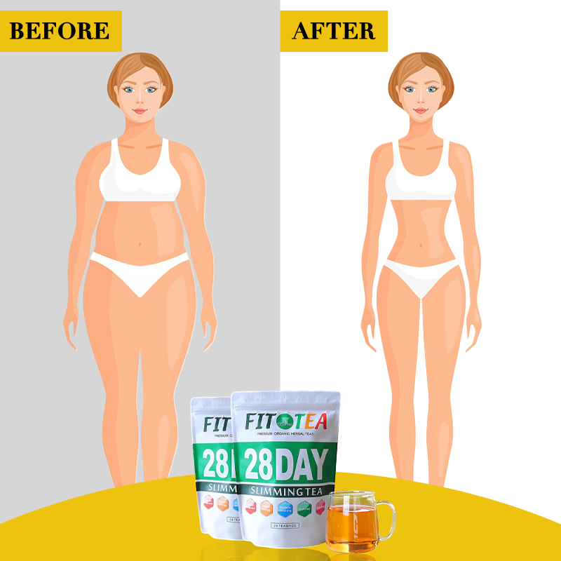 Hot Selling Organic Detox Slimming Herbal Tea for Weight Loss Colon Cleanse Belly Fat Burner Moringa & Green Tea