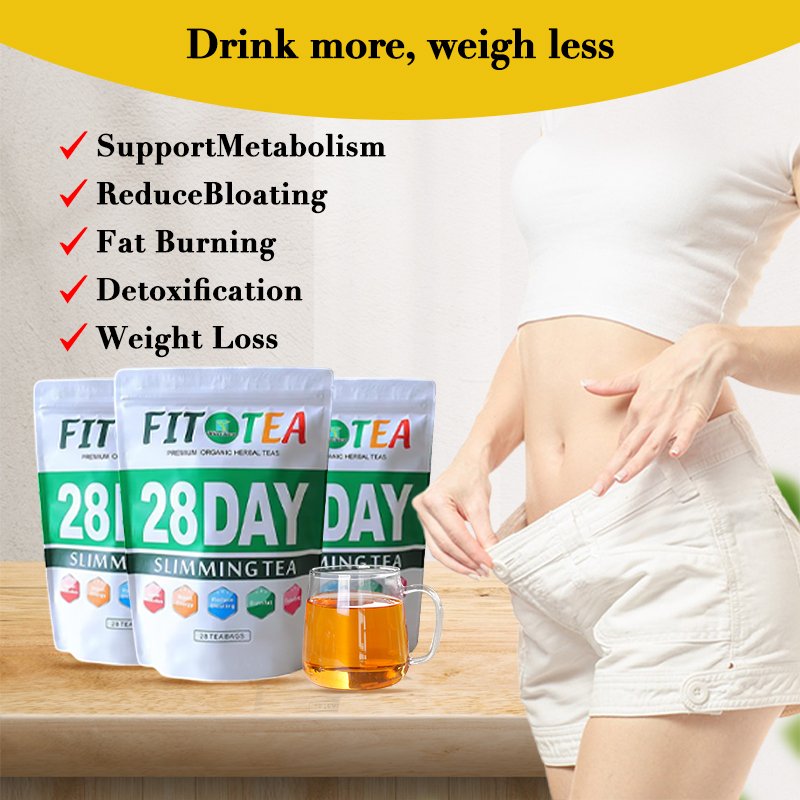 Hot Selling Organic Detox Slimming Herbal Tea for Weight Loss Colon Cleanse Belly Fat Burner Moringa & Green Tea