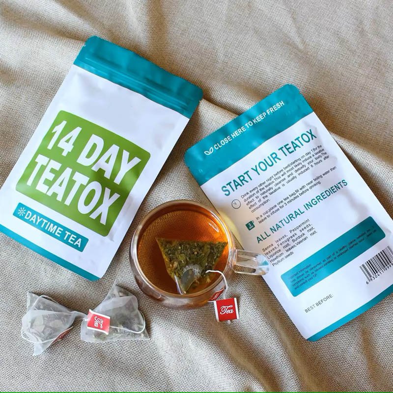 Selling 14 Day Detox Slim Flat Tummy Tea Bags Private Label Organic slim tea bags postpartum