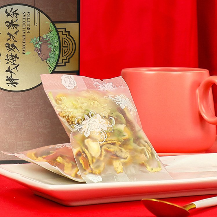 Pang da hai Luo han guo herbal moisturizing throat tea sterculia lychnophora momordica grosvenori tea