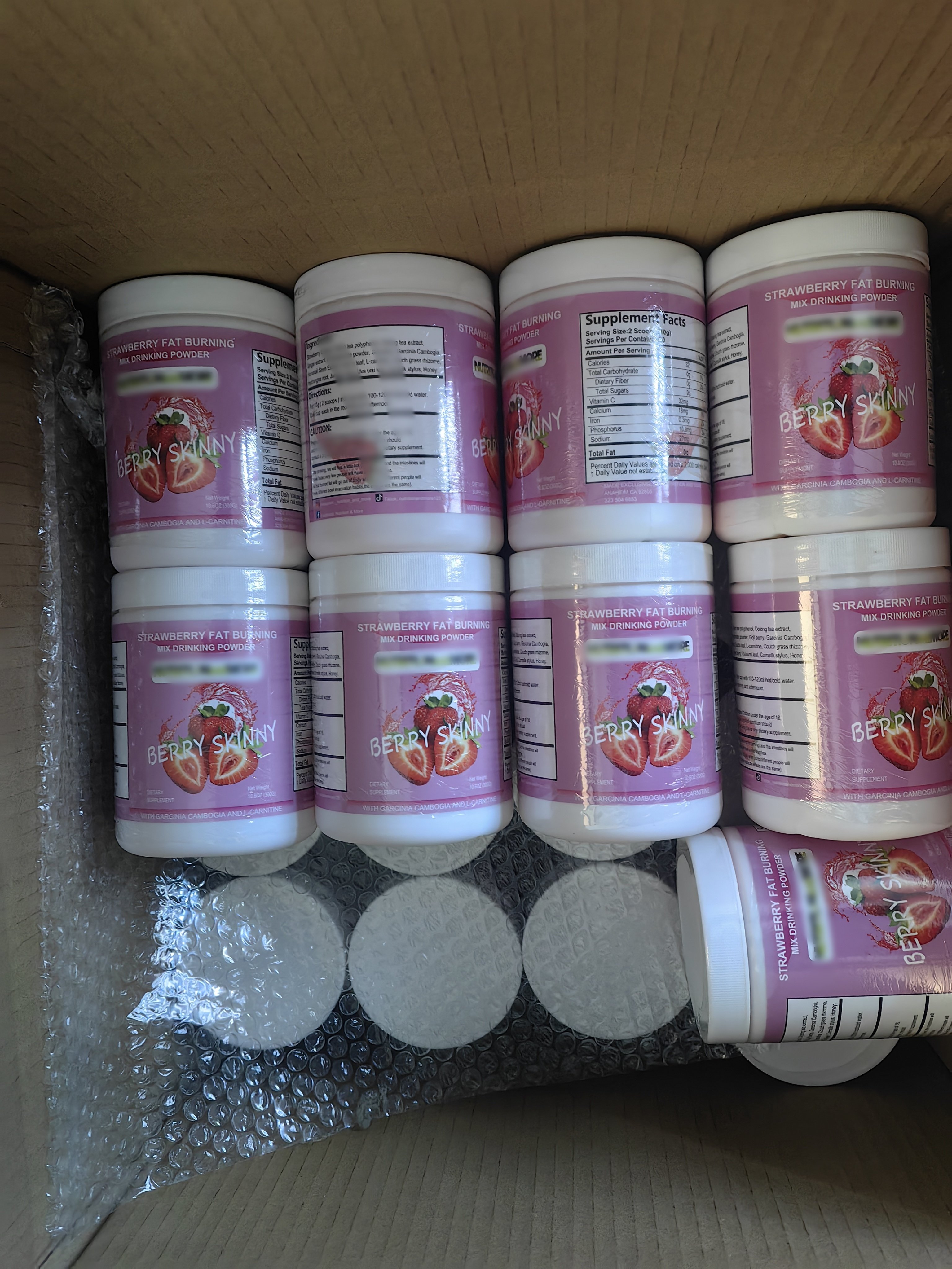 Strawberry flavor slimming Ice detox slim tea, Skinny Strawberry shake powder