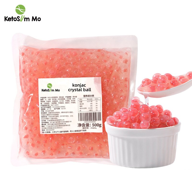 Keto Slim Mo Many Flavor Popping Boba Pearl Juice For Milk Tea