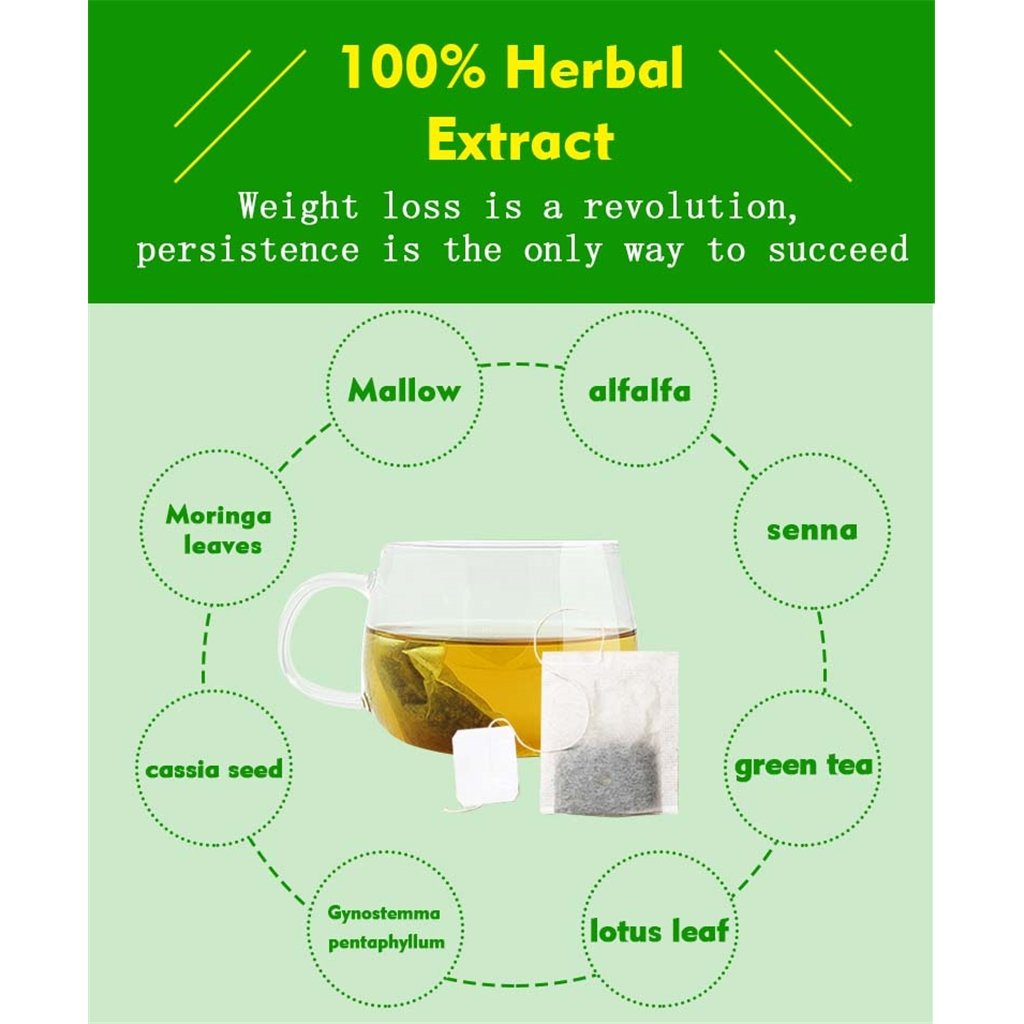 Slimming Tea Moringa Leaves Colon Cleansing Detoxify Flat Tumy Constipation Tea