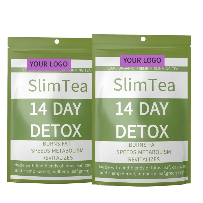 14 day detox slimming tea burn fat weight loss detox slim green tea bag organic lose for flat belly