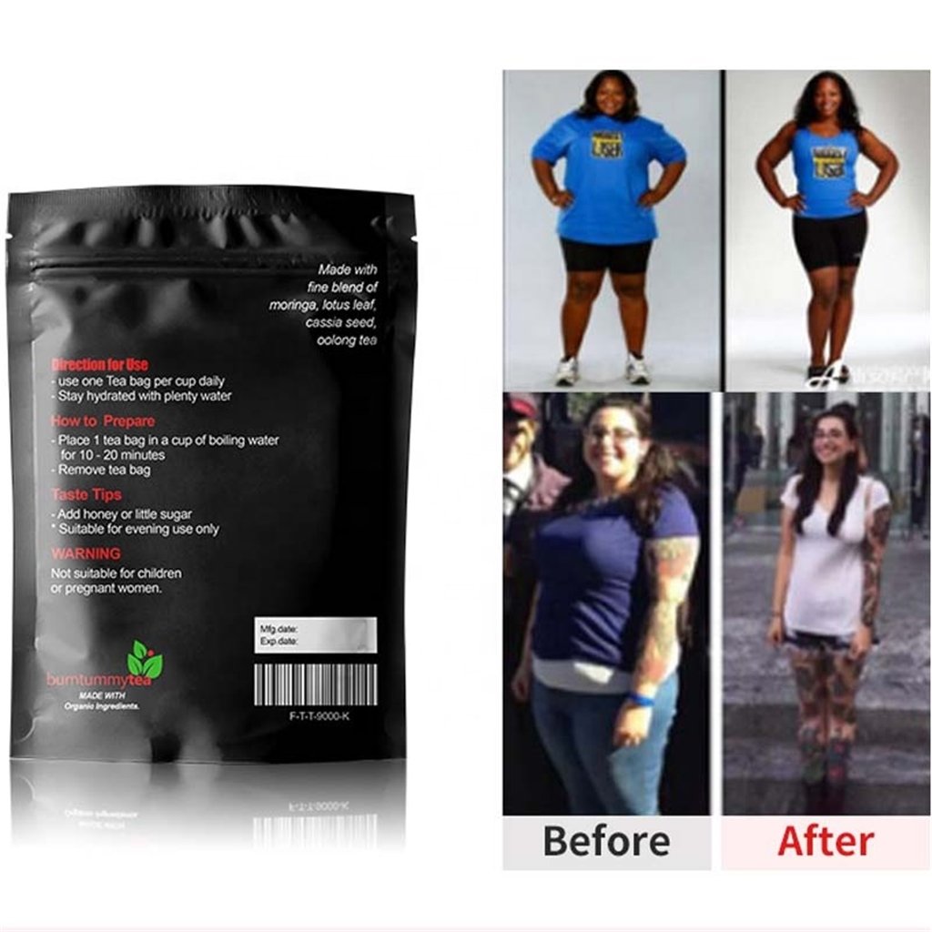 Private label burn tummy tea with moringa slim 28 days fit diet sliming tea detox weight loss natural tea belly fat burn