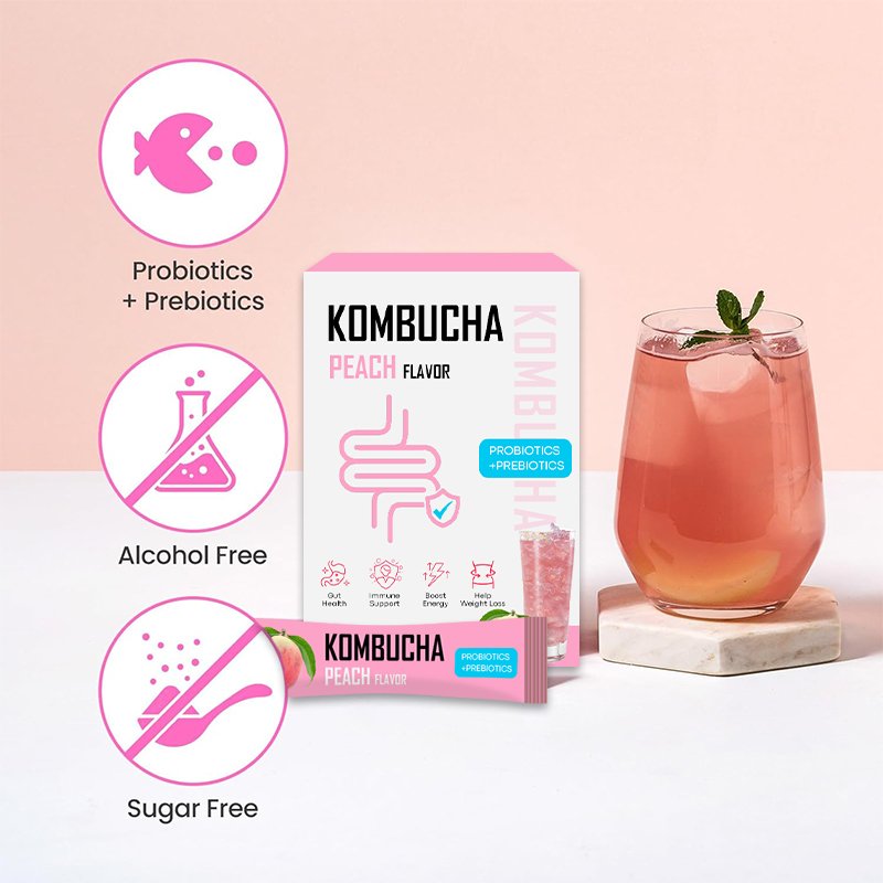 OEM Kombucha Caffeine-free Improve metabolism Fruity flavor Sports mate