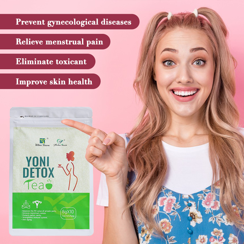 Yoni Detox Slimming Tea with Cranberry Flat Herb Natural Herbal Ingredients for Menstruation Herbal Detox Tea