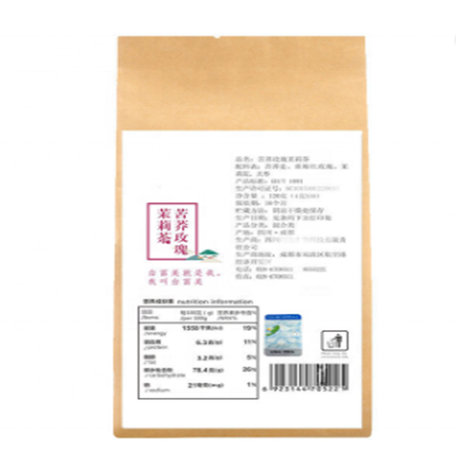 Private label organic herbal tartary buckwheat dried rose jasmine floral tea skin beauty rich healthy tea