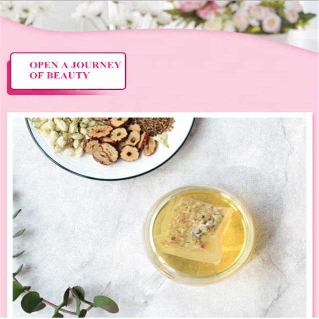 Private label organic herbal tartary buckwheat dried rose jasmine floral tea skin beauty rich healthy tea