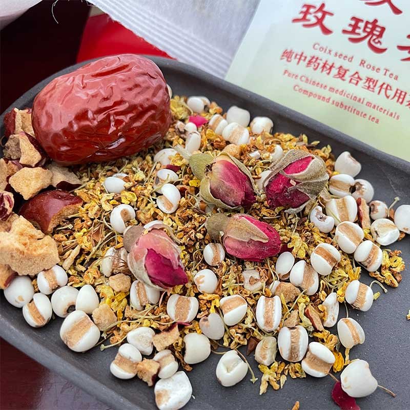 Slim Tea and Beauty Tea High Quality Coix Seed and Rose Tea