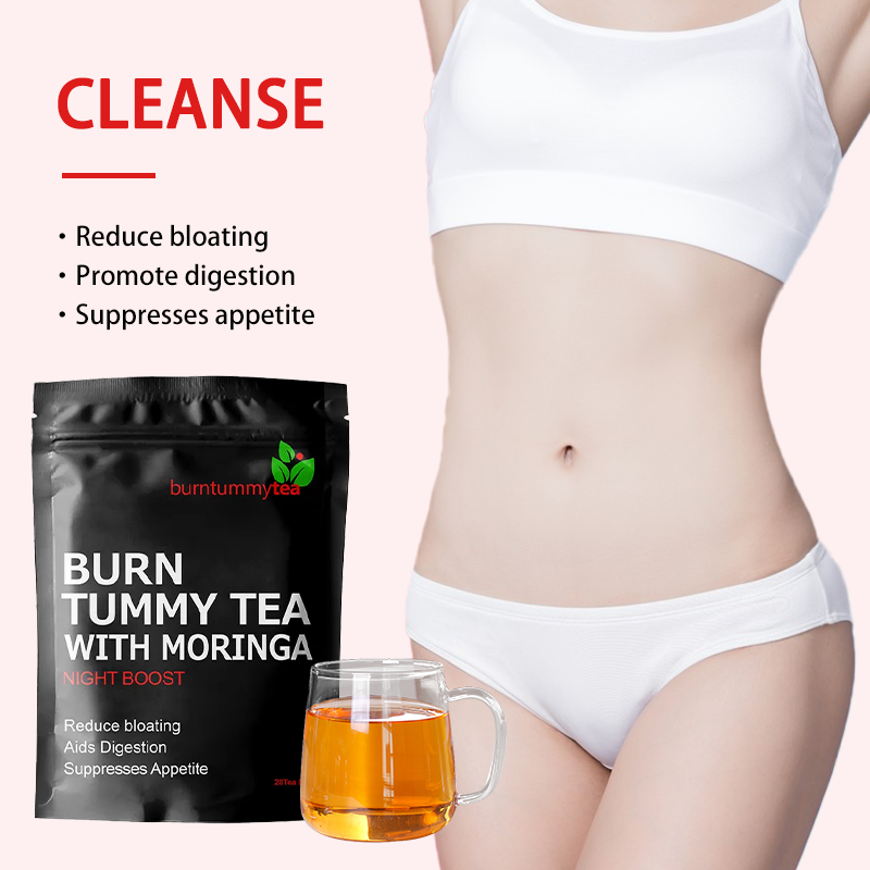 Organic Moringa Tea Fast Detox Flat Tummy Natural Weight Loss Burn Tummy Herbal Slimming Tea Adults