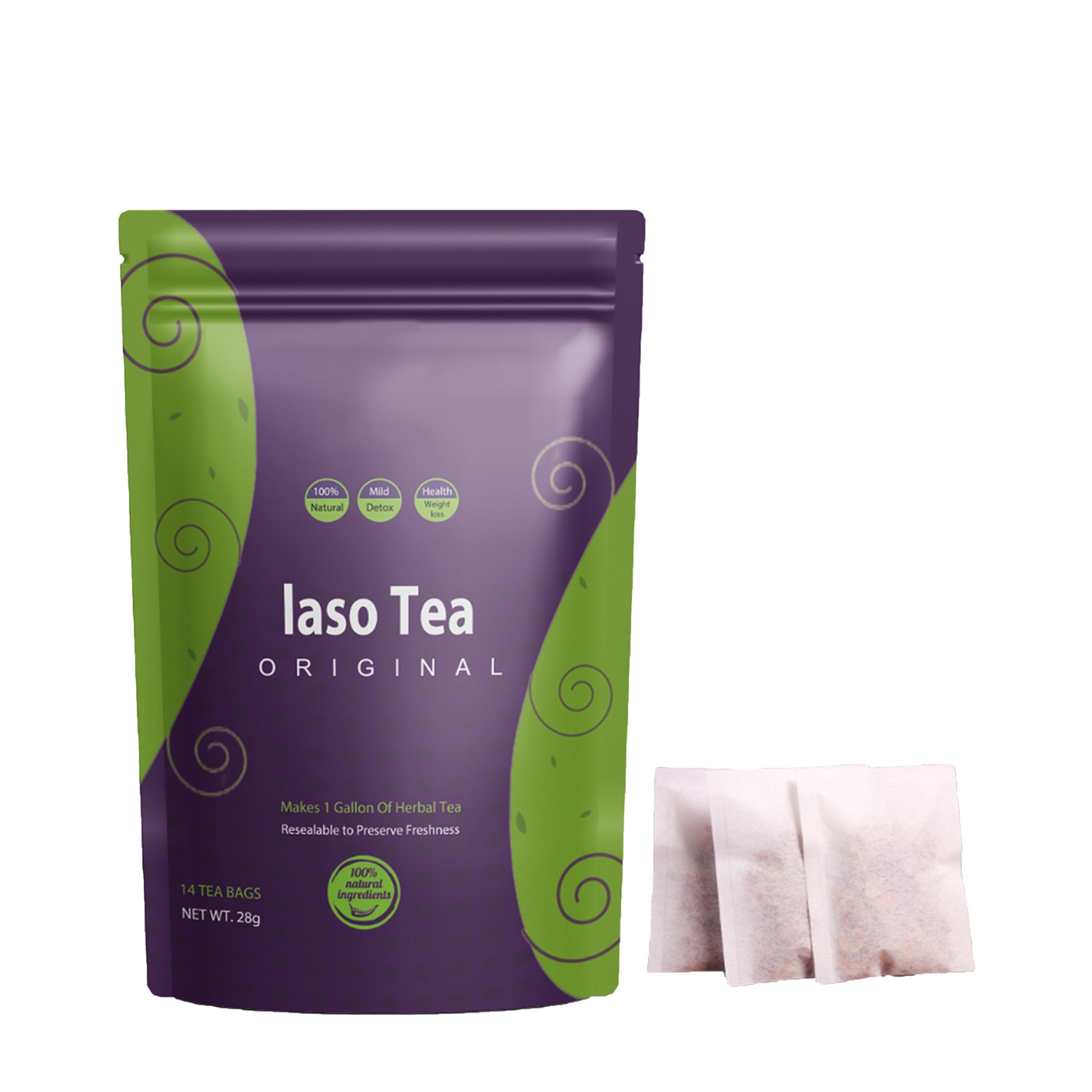 14 Day Instant IASO Tea Detox Triangle Bags Change Your Life Totally Natural Herbs Slimming Flat Tummy with Name