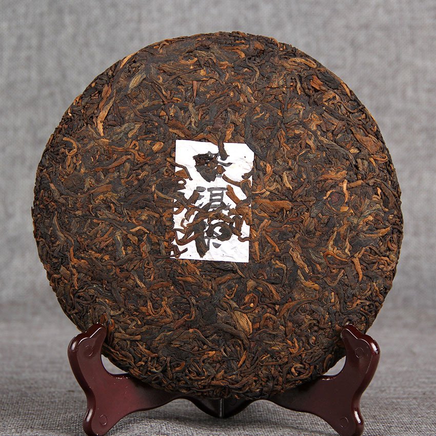 Famous Chinese Yunnan puer tea cake shu puerh qi zi bing cha fermented compressed tea cake 357 gram